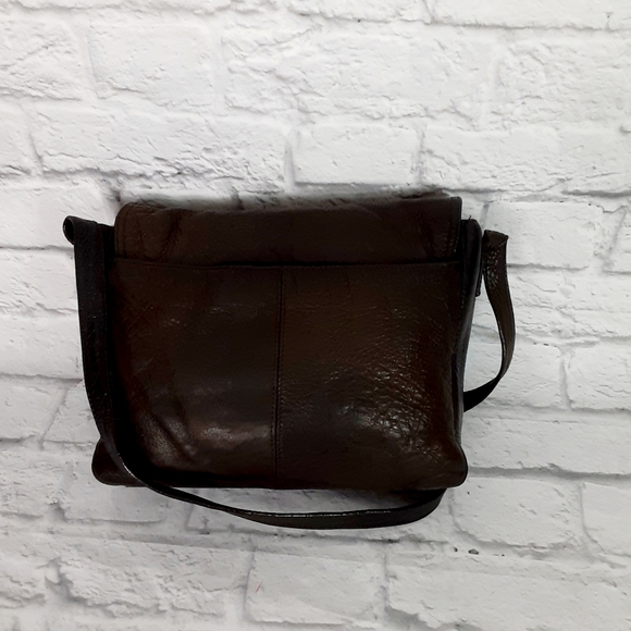 Mila Paoli dark brown leather crossbody bag - Picture 2 of 14